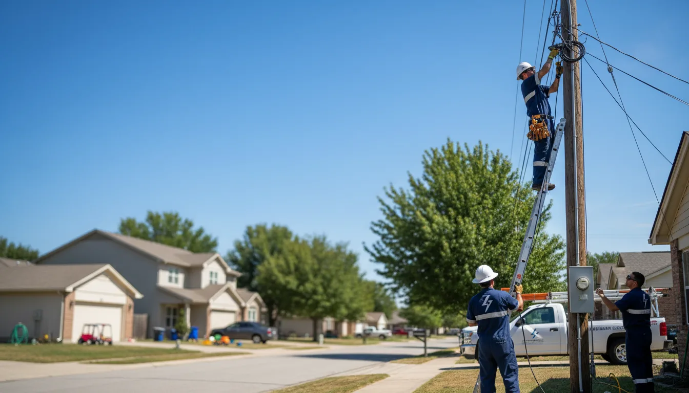 Residential electrician providing installation services in Juniata, NE